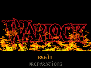 Warlock title screen for Super Nintendo